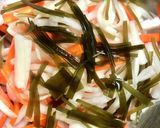 簡単！紅白なます、昆布入り、皮はむかない作り方3写真