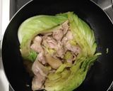 キャベツと鶏もも蒸し煮作り方4写真