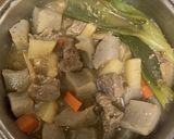 あったかい♪もつ煮風豚肉の味噌煮込み作り方7写真
