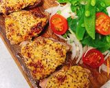 豚厚切り肉のマヨマスタード焼き作り方3写真