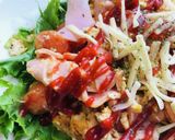 ハム＆プチトマトのスクランブルエッグ作り方3写真
