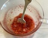 つぶつぶ食感Ψいちごミルク作り方3写真