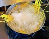 黒七味のスパゲッティーニ作り方2写真