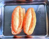 生ハムとクリームチーズのバケットサンド作り方3写真