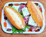 生ハムとクリームチーズのバケットサンド作り方8写真