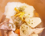 簡単！鶏のお雑煮♡関東風　白だしベース作り方4写真