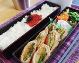 甘ピリ辛水菜の豚肉巻き作り方6写真