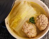 白菜と辛味噌団子のスープ作り方7写真