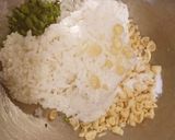 しその実と大葉揚げ玉飯作り方1写真