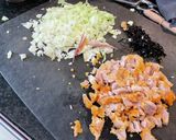 フライドチキンとひきわり納豆チャーハン作り方2写真