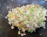 フライドチキンとひきわり納豆チャーハン作り方5写真