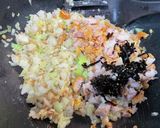 フライドチキンとひきわり納豆チャーハン作り方6写真