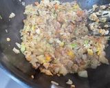 フライドチキンとひきわり納豆チャーハン作り方7写真