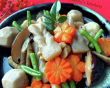 お節の筑前煮リメイク！ 簡単時短茶碗蒸し作り方1写真