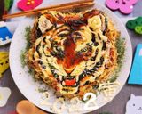 干支お好み焼きアート♪寅年年越しお正月作り方6写真