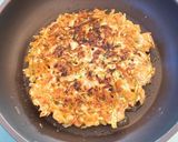 豚キムチーズのお好み焼き作り方5写真