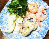 年越しに 海老と百合根と三つ葉のかき揚げ作り方1写真