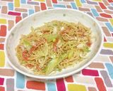 超簡単☆マヨ旨ねぎカニカマ焼きそば♪♪♪作り方7写真