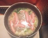 簡単☆セロリとシャウエッセンの春雨スープ作り方3写真