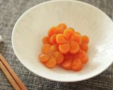 にんじんの飾り切り「ねじり梅」作り方4写真