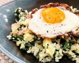 栄養満点♡ほうれん草とチーズのチャーハン作り方6写真