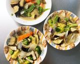 根菜茄子肉なし飯泥棒味噌炒味温野菜サラダ作り方17写真