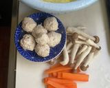 鶏団子と白菜の旨味オイスターあん作り方1写真