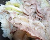 電子レンジで簡単!ネギと豚丼作り方6写真