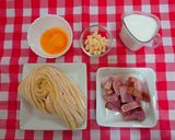 原形ベーコンブロックを使ったカルボナーラ作り方1写真