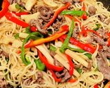 牛肉入り上海焼きそば作り方7写真