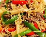 牛肉入り上海焼きそば作り方8写真