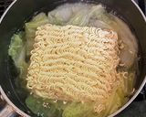 サッポロ一番味噌ラーメン・白菜＆長芋作り方3写真