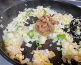 ネギと白菜の納豆チャーハン作り方5写真