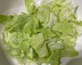 鶏皮とレタスのマヨポン作り方2写真