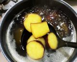 さつま芋と茄子の味噌汁作り方3写真