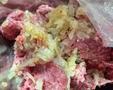 牛挽肉のみ！ガーリックソースハンバーグ作り方7写真