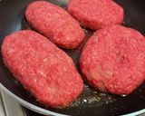 牛挽肉のみ！ガーリックソースハンバーグ作り方12写真
