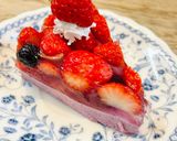絶品！ムースとゼリーの二層ケーキ🍓作り方18写真