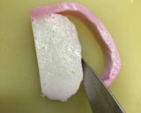 かまぼこの三つ編み飾り切り♡作り方1写真