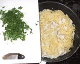 鶏ひき肉クリームパスタ♪簡単あるもので作り方9写真