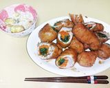 肉巻き(中に野菜とかチーズが入ってます)作り方4写真