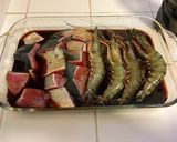 CAで御節　鰤と海老の照り焼き作り方3写真