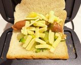 ハーフホットサンド★Toffy作り方2写真