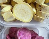レンジで簡単　紅白栗きんとん作り方1写真