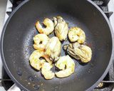 年越し蕎麦は冷凍のカキとエビでいかが?作り方3写真