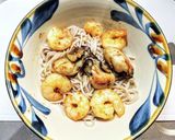 年越し蕎麦は冷凍のカキとエビでいかが?作り方5写真