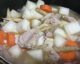 ニンニクと胡麻油香る豚肉と厚揚げ大根煮作り方2写真