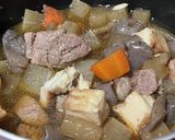 ニンニクと胡麻油香る豚肉と厚揚げ大根煮作り方5写真