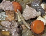 ニンニクと胡麻油香る豚肉と厚揚げ大根煮作り方6写真