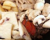 フライパンでつくる牛肉の煮しめ作り方6写真
